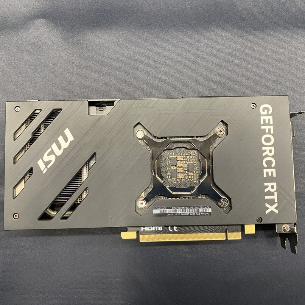 中古 MSI GeForce RTX 4070 VENTUS 2X 12G OC (RTX4070 12GB) 157129
