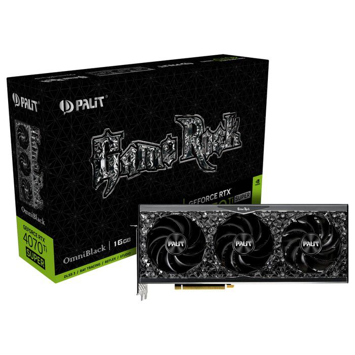 Palit 【箱破損品】 NED47TS019T2-1020Q (GeForce RTX 4070 Ti SUPER GameRock  OmniBlack 16GB) 42898284 ｜ パソコン通販のドスパラ【公式】