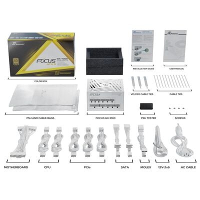 Seasonic  SRP-FGX102-A5A32SF-WH (1000W ホワイト) 