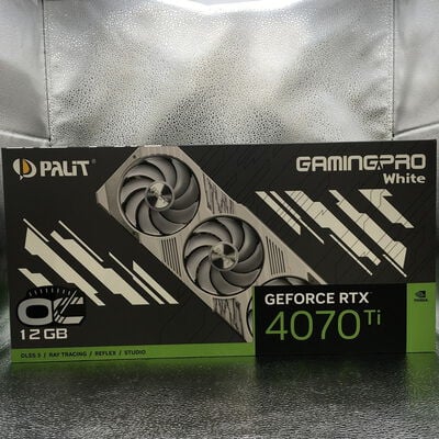 【佐賀南部バイパス店】中古  Palit NED407TV19K9-1043W GamingPro White OC (RTX4070Ti 12GB) 5250001091 