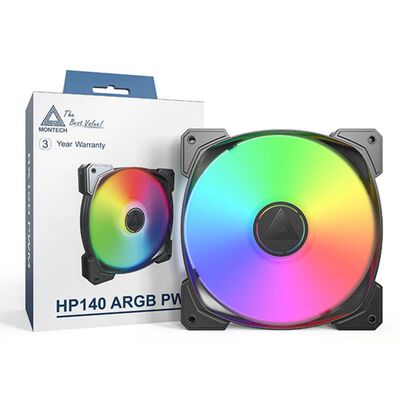 MONTECH  HP140 ARGB PWM Black Single Pack 