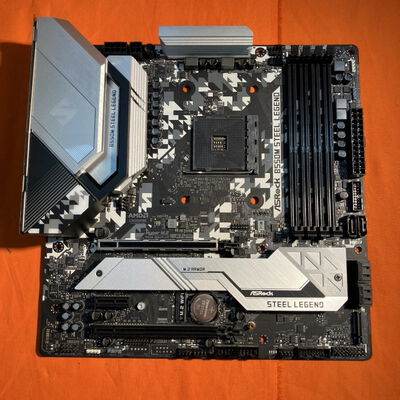 【なんば店】中古  ASRock B550M Steel Legend (B550 AM4 mATX DDR4) 142939 
