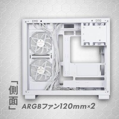 ドスパラセレクト  CC1-RGB-WH (ATX ガラス ホワイト) 