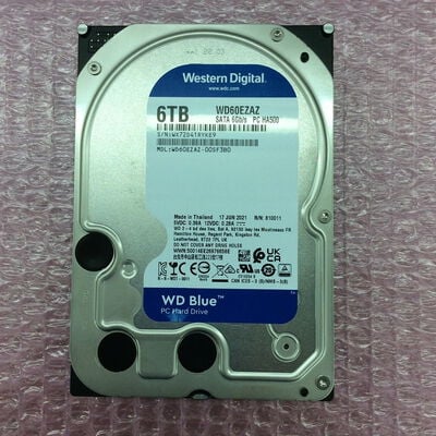 【なんば店】中古  WESTERN DIGITAL WD60EZAZ-00SF3B0（3.5インチ HDD 6TB SATA） 3480029639 