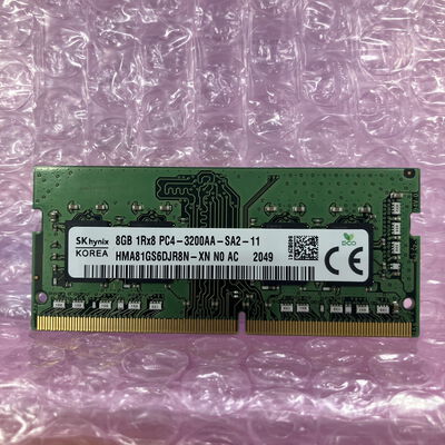 【富士青葉店】中古  SKhynix ノートPC用メモリ(PC4-25600 8GB DDR4-3200) 5070002286 