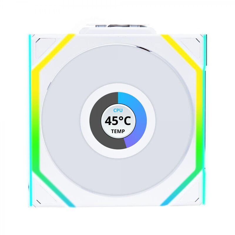 Lian-Li UNI FAN SL WIRELESS LCD120 WT 3Pack UF-SL120-LCD-WLS-3W