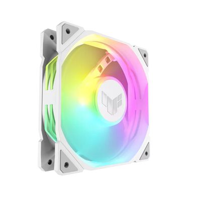 ASUS  TUF Gaming TR120 ARGB Reverse Fan - Single Pack ホワイト (TUF GAMING TR120 FAN ARGB REVERSE WHITE) 