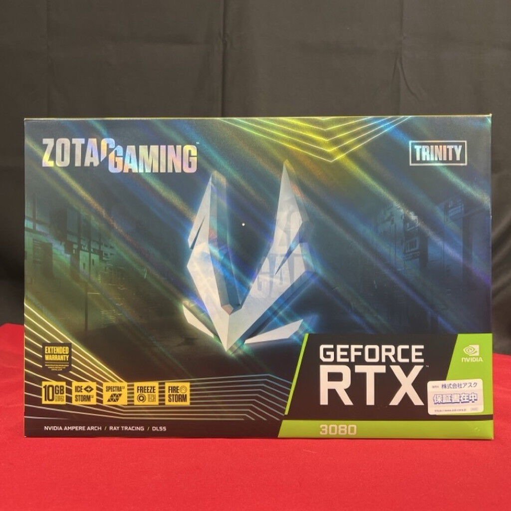 中古 ZOTAC GAMING GeForce RTX 3080 Trinity ZT-A30800D-10P（RTX3080