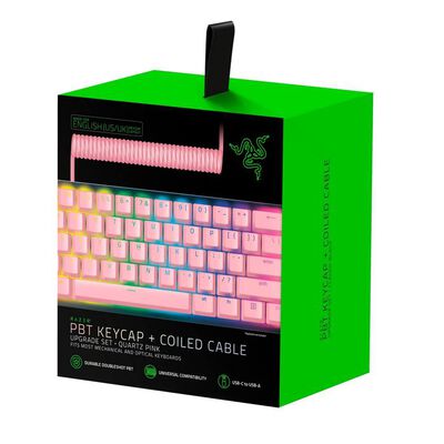 Razer  PBT Keycap + Coiled Cable Upgrade Set Quartz Pink - US (RC21-01491000-R3M1) 
