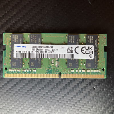 【富士青葉店】中古  DDR4 PC4-25600 16GB SODIMM ノート用 148254 