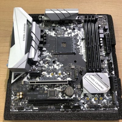 【甲府飯田店】中古  ASRock B450M STEEL LEGEND (B450 AM4 mATX DDR4) 4720001363 