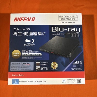 【なんば店】中古  BUFFALO BRXL-PT6U3-BKE (USB3.2 ﾎﾟｰﾀﾌﾞﾙBD 黒) 3280021294 
