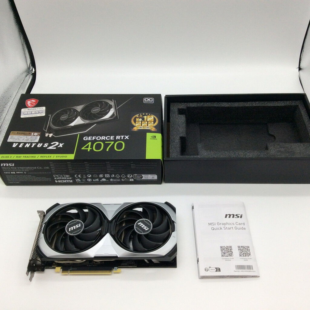 中古 MSI GeForce RTX 4070 VENTUS 2X 12G OC (RTX4070 12GB) 157129