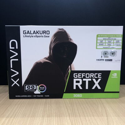【甲府飯田店】中古  玄人志向 GK-RTX3060-E12GB/OC/WHITE (RTX3060 12GB) 144780 