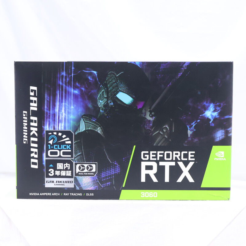 中古 玄人志向 GG-RTX3060-E12GB/OC/DF (RTX3060 12GB) 144779