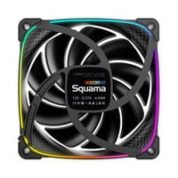 Geometric Future  Squama 3003-12 Black 1pack GF-SQ-3003B-12-1P (120mm ARGB ブラック) 
