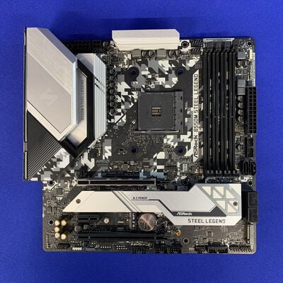 【横浜駅前店】中古  ASRock B550M Steel Legend (B550 AM4 mATX DDR4) 142939 
