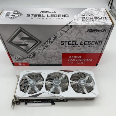 【大分店】中古  ASRock RX7600 SL 8GO RX7600 Steel Legend 8G OC (RX7600 8G) 162751 