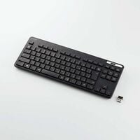 エレコム  TK-FDM109TKBK (抗菌 無線薄型コンパクトキーボード) 