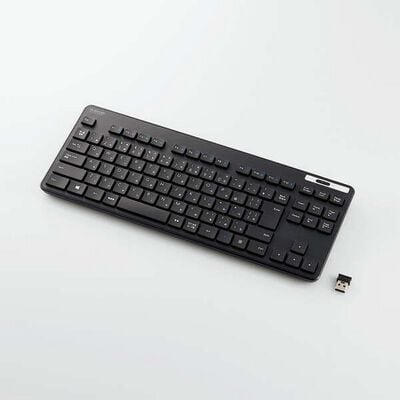 エレコム  TK-FDM109TKBK (抗菌 無線薄型コンパクトキーボード) 