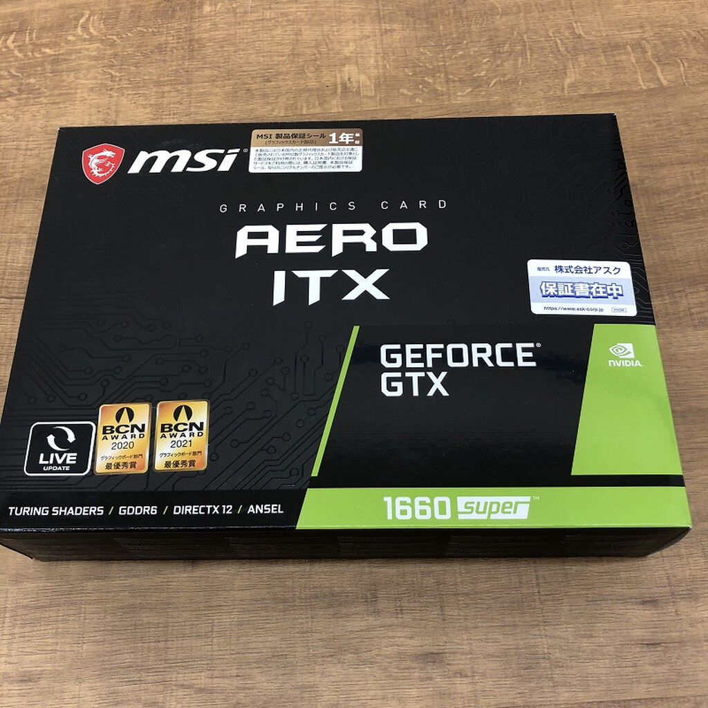 中古 MSI GeForce GTX 1660 SUPER AERO ITX (GTX1660 SUPER