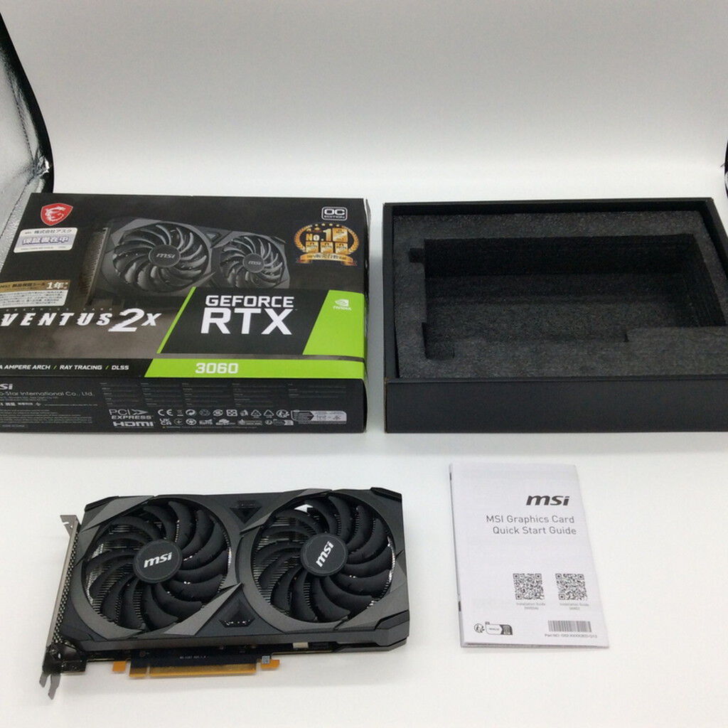 中古 MSI GeForce RTX 3060 VENTUS 2X 12G OC (RTX3060 12GB) 144777