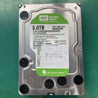 【千葉店】中古  W.D WD30EZRX (3TB SATA 3.5ｲﾝﾁ) 117984 