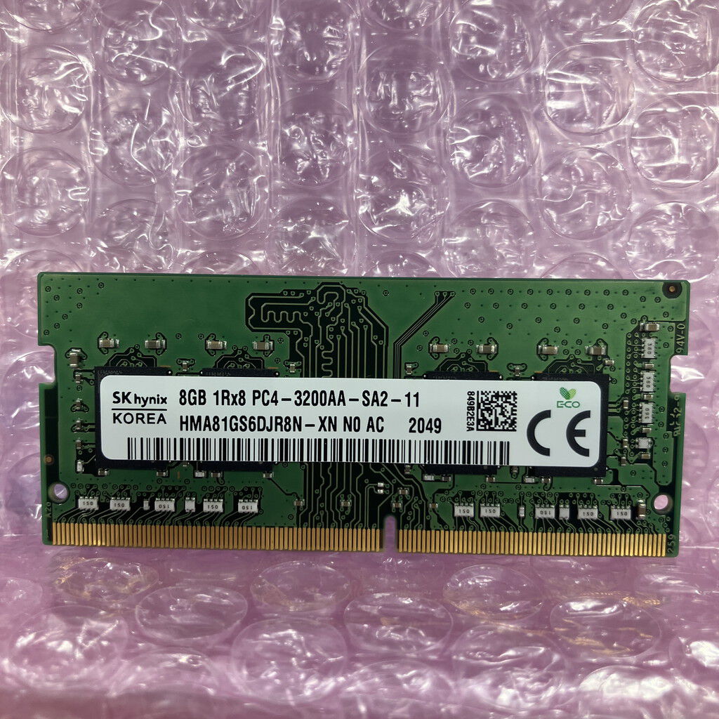 中古 SKhynix ノートPC用メモリ(PC4-25600 8GB DDR4-3200) 5070002286