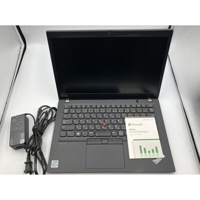 【座間相武台】中古  Lenovo ThinkPad T14s MSO (INTEL Core i7 10610U 1.8GHz/16GB/新品SSD512GB/-/オンボード/14/1920x1080/Wi-Fi/WEBCAM/W11P64/MicrosoftOffice H&B 2024付) 182738 