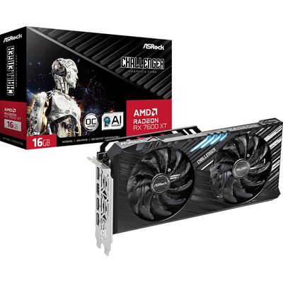 ASRock  Radeon RX 7600 XT Challenger 16GB OC (RX7600XT CL 16GO) 