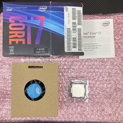 【富士青葉店】中古  INTEL Core i7 8700 (1151/3.20GHz/12M/C6/T12) 136198 