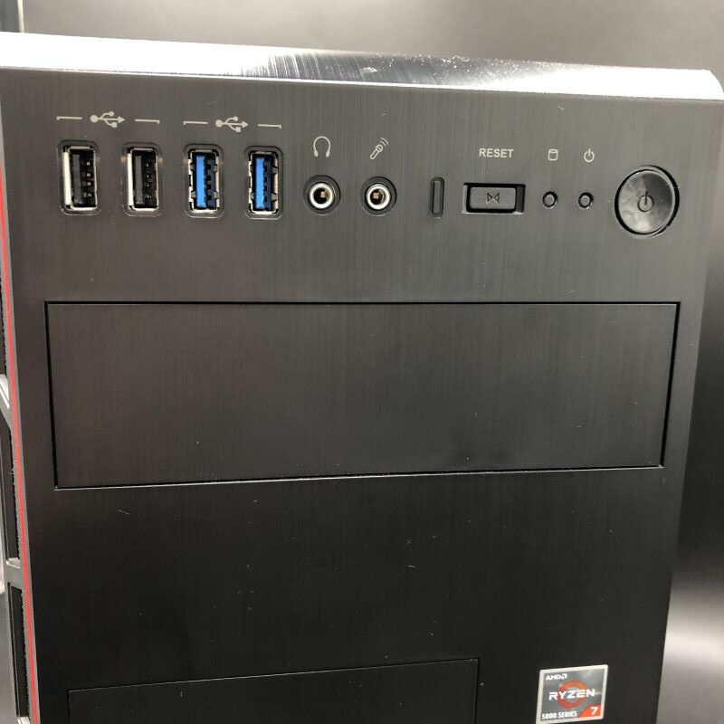 中古 デスクトップパソコン(Ryzen 7 5800X/32GB/SSD1TB/HDD2TB/RTX3060