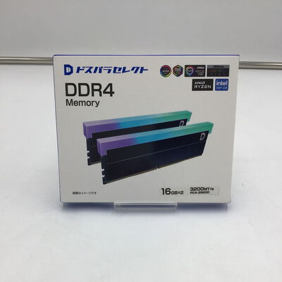 【白山FM松任店】中古  ﾄﾞｽﾊﾟﾗｾﾚｸﾄ D4D3200-16G2A1-RGB-BK(DDR4-3200 16GBx2) 4950002227 