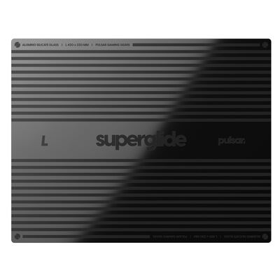 Pulsar  Superglide3 Glass Mousepad Type-S L Black (SGPLB3S) 