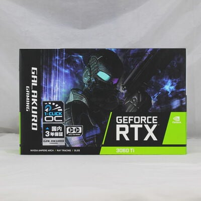【通販センター】中古  玄人志向 GALAKURO GAMING GG-RTX3060Ti-E8GB/DF/LHR（RTX3060Ti 8GB） 3480035602 