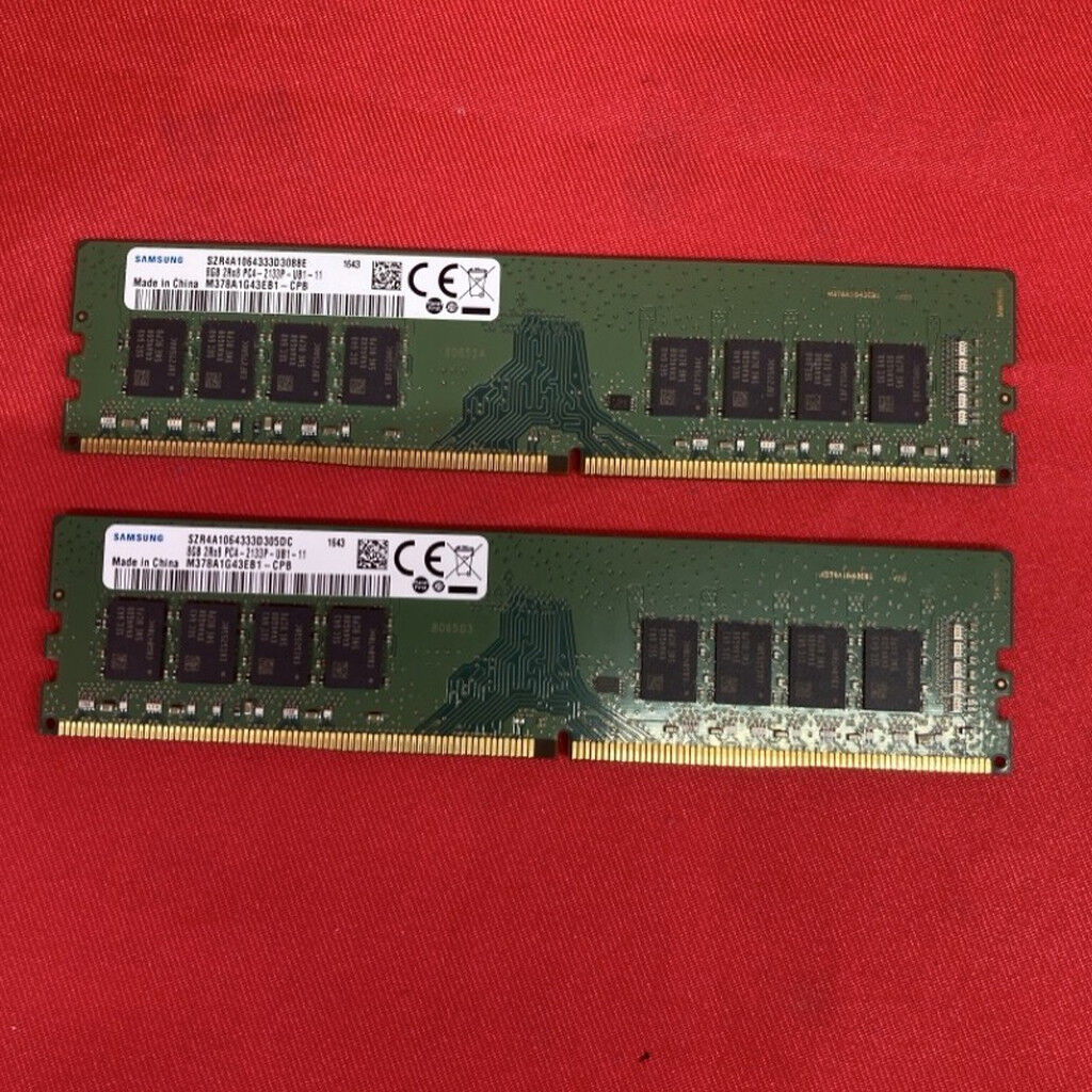 中古 Samsung 8GB 2枚組(合計16GB) PC4-17000/DDR4-2133 デスクトップ