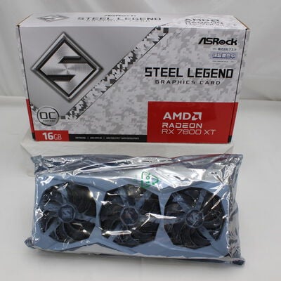 【通販センター】中古  ASRock RX7800XT SL 16GO RX7800XT Steel Legend OC (RX7800XT 16GB) 162734 