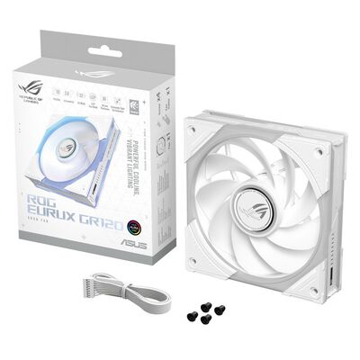 ASUS  ROG EURUX GR120 FAN ARGB REVERSE WHITE (120mm ホワイト リバースファン) 