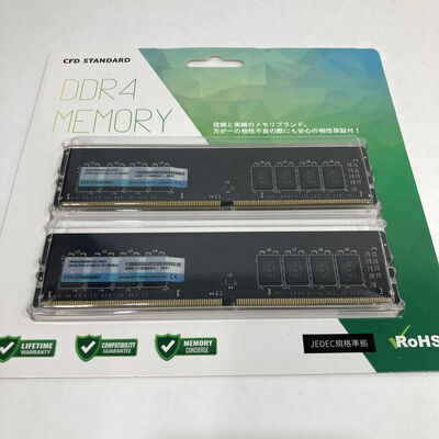 【神戸・三宮店】中古  16GB 2枚組(合計32GB) PC4-21300/DDR4-2666 デスクトップ用 190916 