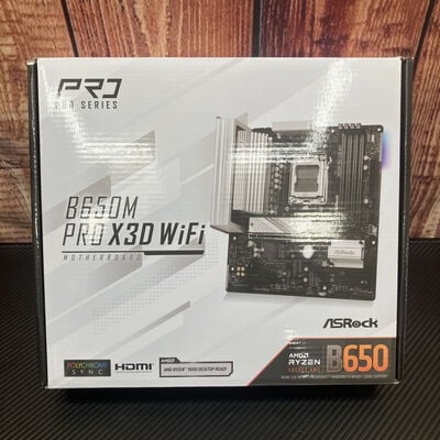 【富士青葉店】中古  ASRock B650M Pro X3D WiFi (B650 AM5 mATX DDR5) 5070001906 