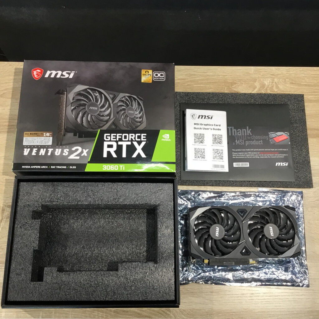 中古 MSI GeForce RTX 3060 Ti VENTUS 2X OC (RTX3060Ti 8GB) 144193