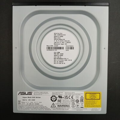 【大須店】中古  ASUS DRW-24D5MT (SATA 24X ｽｰﾊﾟｰﾏﾙﾁ ｿﾌﾄ付 黒) 3120022029 