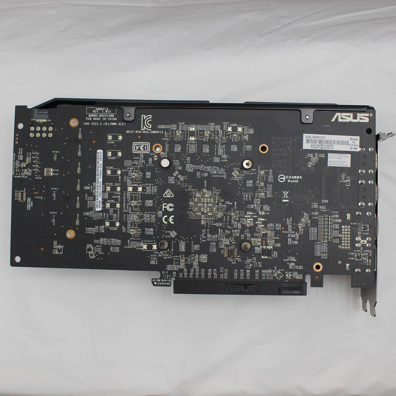 中古 美品 ASUS DUAL Radeon RX580 グラフィックスカード 4GB GDDR5