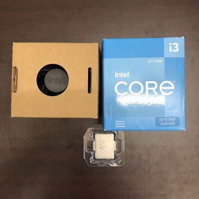 【福山ココローズ店】中古  INTEL Core i3 12100F  (1700/3.3G/12M/C4/T8) 148617 