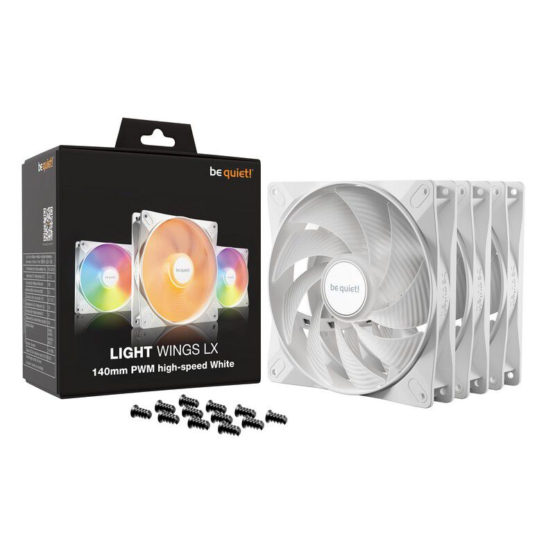 be quiet! LIGHT WINGS LX 140mm PWM HS 3-Pack W BL131 (140mm