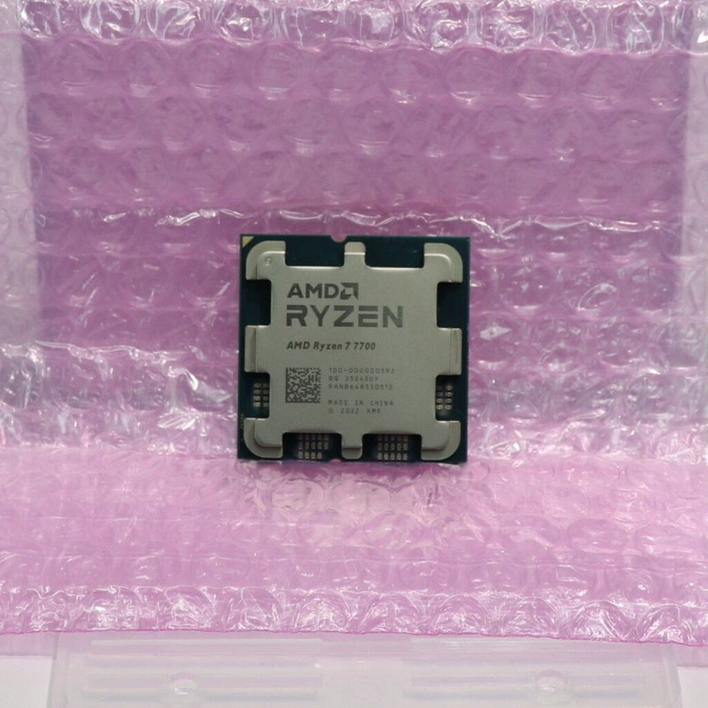 中古 AMD Ryzen 7 7700 (AM5/3.8GHz/40M/C8/T16/65W) 154483 （380963