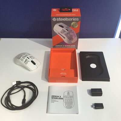 【松山環状枝松店】中古  SteelSeries Aerox 3 Wireless Snow 2022 (62608J) 4560001061 