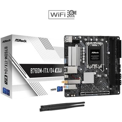 ASRock  B760M-ITX/D4 WiFi (B760 1700 Mini-ITX) 