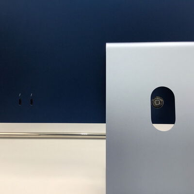 【白山FM松任店】中古  Apple iMac 24インチ 4.5K Retinaディスプレイ M1(CPU:8C/GPU:7C) 8GB/256GB ブルー MJV93J/A  4680003427 