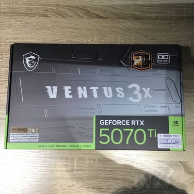 【松山環状枝松店】中古  MSI GeForce RTX 5070 Ti 16G VENTUS 3X OC (RTX5070Ti 16G) 176551 
